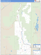 Pend Oreille County, WA Digital Map Basic Style